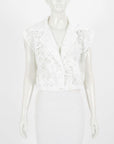 Scanlan Theodore Lace Sleeveless Shirt Size 12