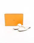 Hermes 'Esmee' Leather Mules Size 37