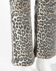 Ganni Leopard Print Betzy Jeans Size 27