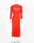 Sandro Silk Jacquard Midi Dress Size FR 36 | AU 8