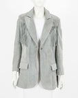 Understated Malboro Suede Fringed Jacket Size S