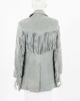 Understated Malboro Suede Fringed Jacket Size S