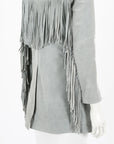 Understated Malboro Suede Fringed Jacket Size S