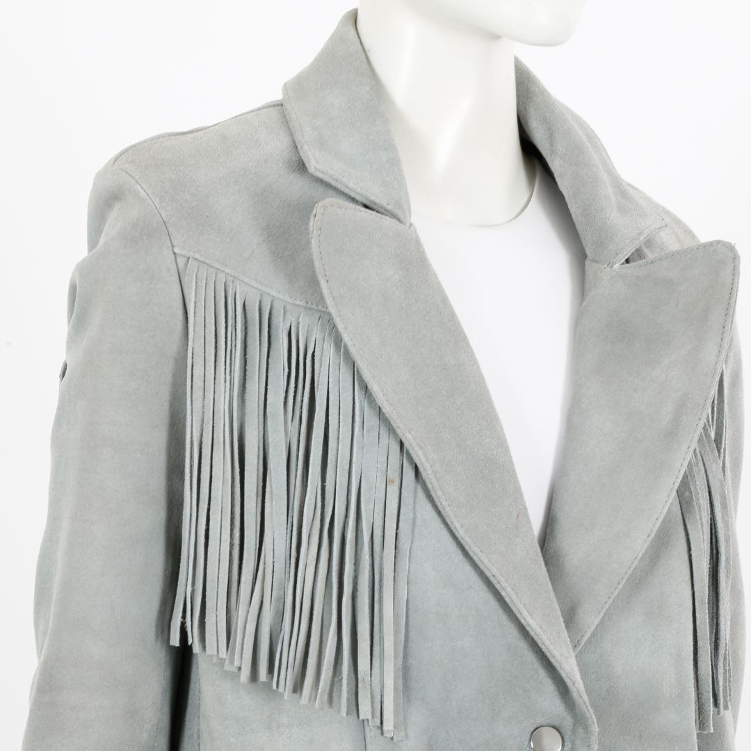 Understated Malboro Suede Fringed Jacket Size S