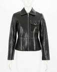 Hermes Leather Zip Jacket Size FR 36 | AU 8