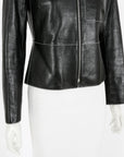 Hermes Leather Zip Jacket Size FR 36 | AU 8