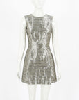 Alexander McQueen Metallic Tweed Mini Dress Size IT 38 | AU 6