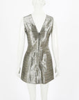 Alexander McQueen Metallic Tweed Mini Dress Size IT 38 | AU 6