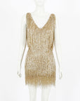 Nadine Merabi 'Sadie' Beaded Fringe Dress size XS