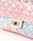 Chanel Reissue 2.55 Quilted Metallic Goatskin Flap Bag Size Mini