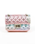 Chanel Reissue 2.55 Quilted Metallic Goatskin Flap Bag Size Mini