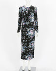 Zimmermann 'Moncur' Draped Floral Midi Dress Size 2