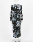 Zimmermann 'Moncur' Draped Floral Midi Dress Size 2