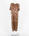 Ganni Silk Tannin Dress Size 40 | AU 12