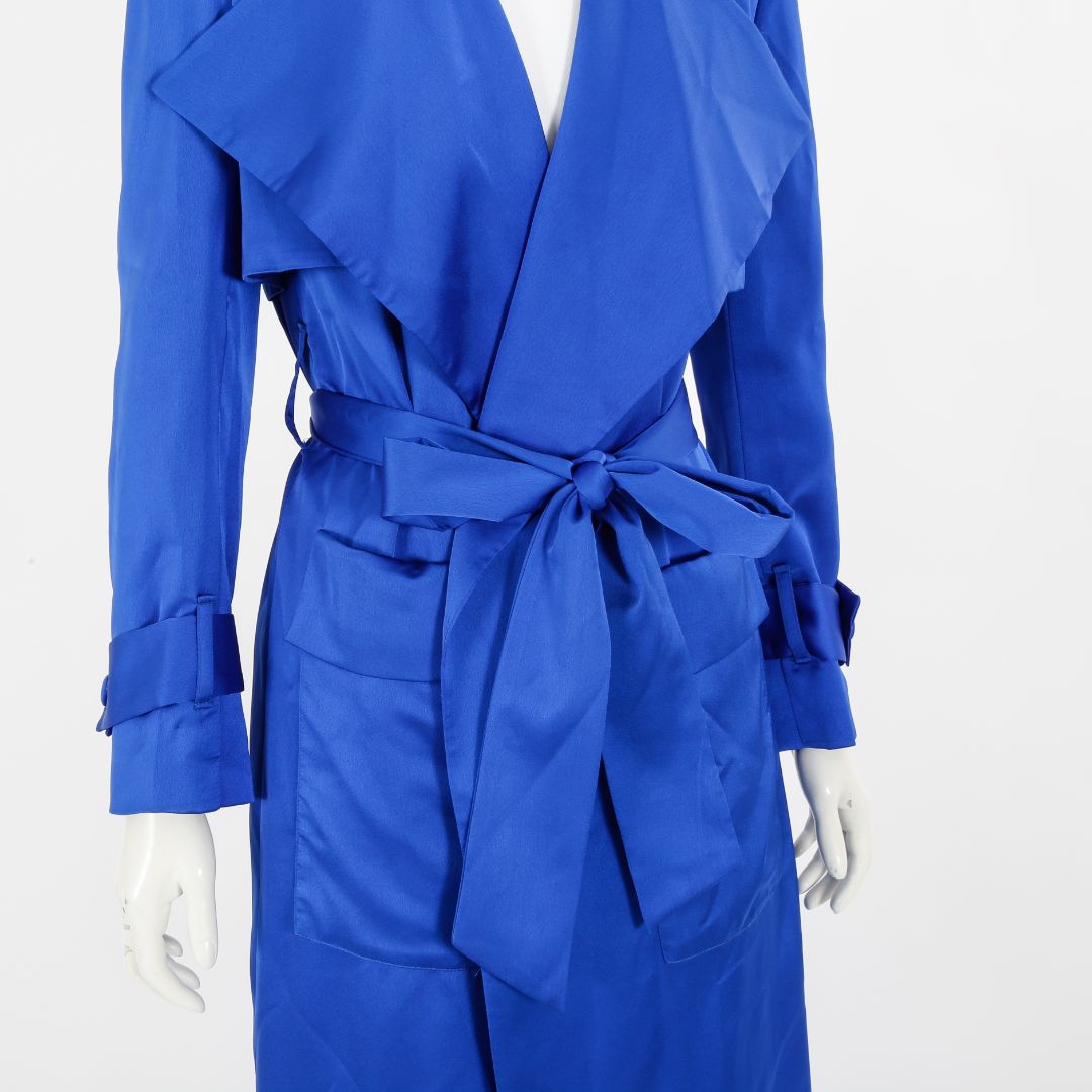 Khirzad Femme Silk Blend Trench Coat Size XS