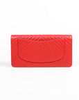 Chanel Lambskin Chevron Long Wallet