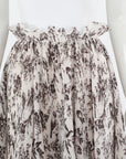 Zimmermann Wild Botanica Floral-print Plissé-crepe Midi Skirt Size 1