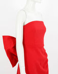 Rebecca Vallance Scarlett Strapless Bow Mini Dress Size 8