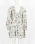 Zimmermann 'Wayfarer' Floral Linen Mini Dress Size 1