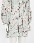 Zimmermann 'Wayfarer' Floral Linen Mini Dress Size 1