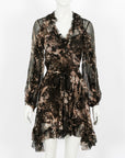 Zimmermann 'Maples' Feathery Wrap Mini Dress Size 0