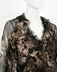 Zimmermann 'Maples' Feathery Wrap Mini Dress Size 0