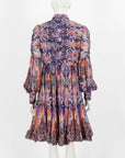 Zimmermann 'Celestial' Ruched Mini Dress Size 2