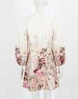 Zimmermann Dancer Hummingbird Linen Mini Dress Size 1