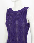 Luisa Spagnoli 'Cerchia' Perforated Knit Dress Size Small