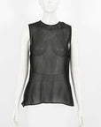 Ami Sheer Sleeveless Top Size FR 38 | AU 10