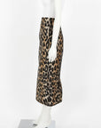 Balmain High-Rise Leopard-Print Midi Skirt Size FR 38 | AU 10