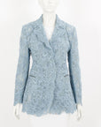 Ermanno Scervino Sculpture Cinched Lace Blazer Size IT 42 | AU 10