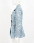 Ermanno Scervino Sculpture Cinched Lace Blazer Size IT 42 | AU 10