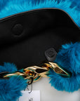 JW Anderson Faux Fur Chain Hobo Bag Size S