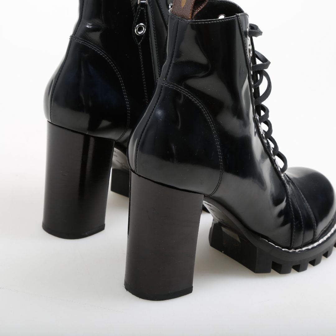 Louis Vuitton Leather &#39;Star Trail&#39; Ankle Boots Size 40