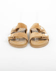 Jimmy Choo Fayence Suede Flat Sandals Size 39