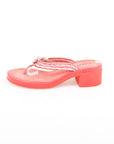 Chanel CC Thong Sandals Size 38