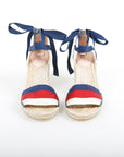 Gucci Sylvie Web Espadrille Wedges Size 38.5
