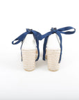Gucci Sylvie Web Espadrille Wedges Size 38.5