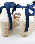 Gucci Sylvie Web Espadrille Wedges Size 38.5