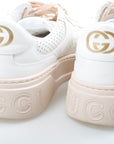 Gucci GG Embossed Leather Sneakers Size 40.5