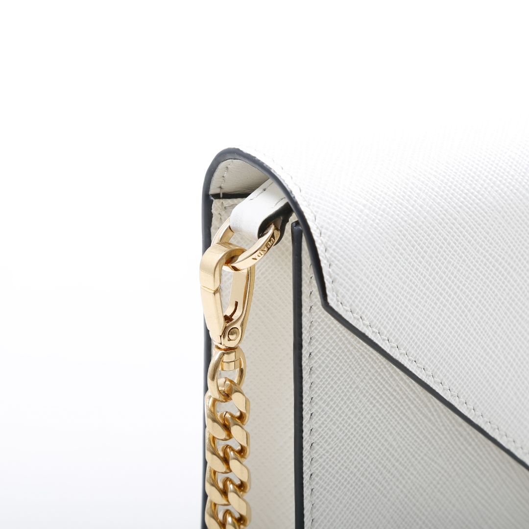 Prada Saffiano Leather Shoulder Bag O/S