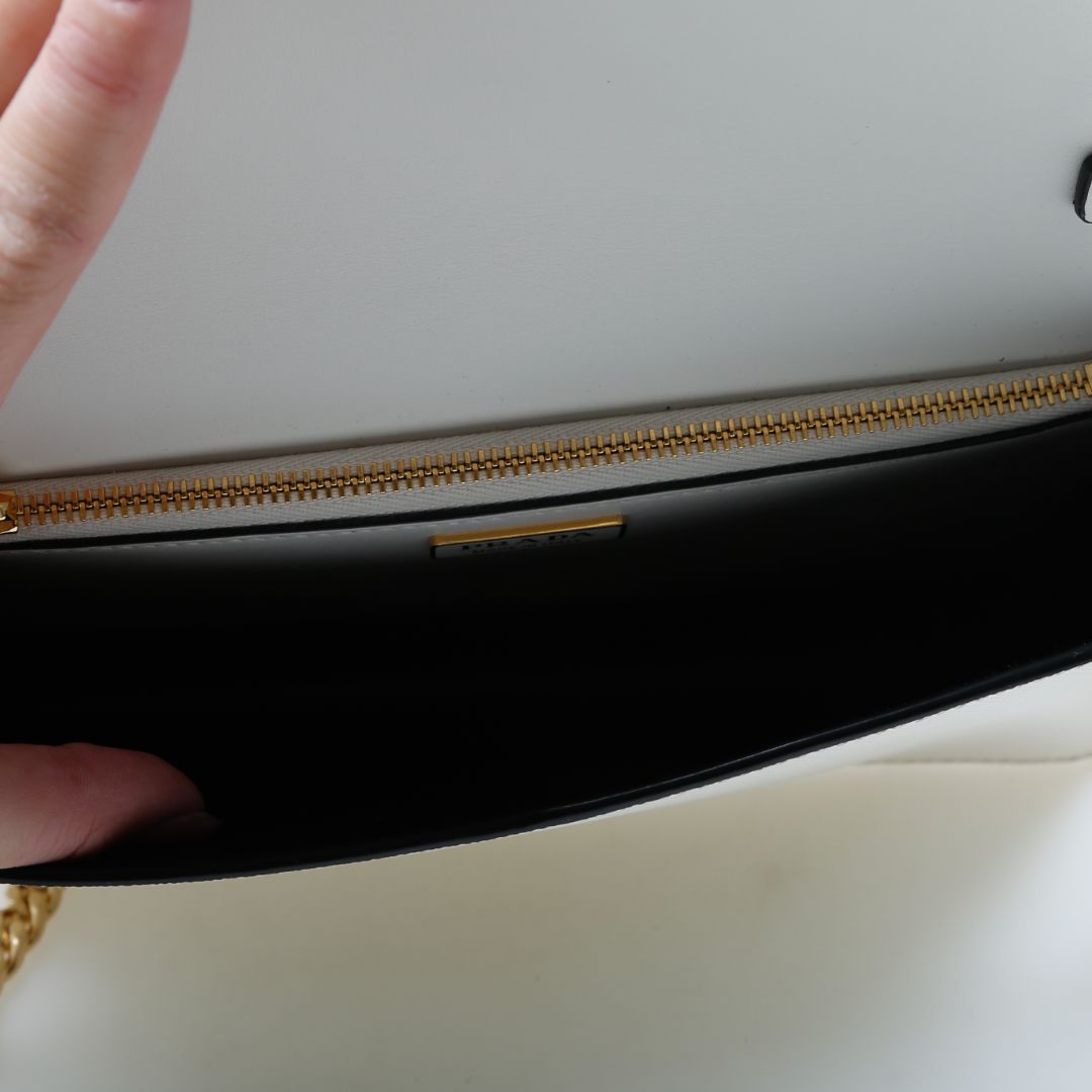 Prada Saffiano Leather Shoulder Bag O/S