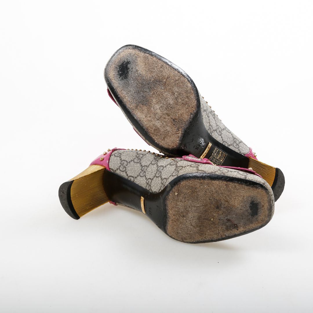 Gucci Horsebit Studded Pumps Size 38.5