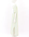 Lee Mathews Linen Striped Shirt Dress Size 4
