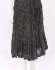 Isabel Marant Cotton Floral Midi Skirt Size FR 44 | AU 14-16