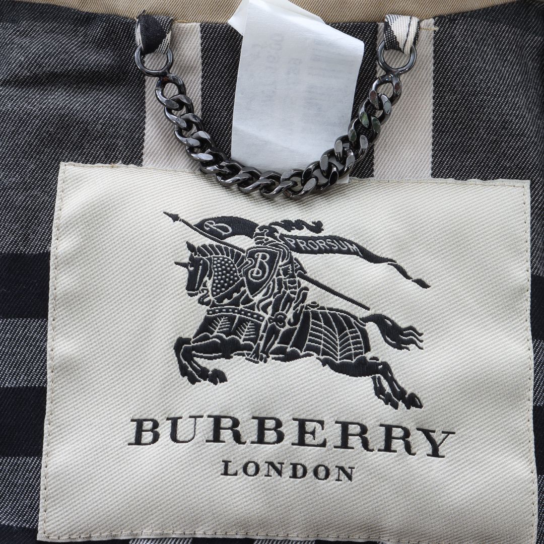 Burberry Double Breasted Trench Coat Size UK 6