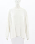 Magnolia Pearl Distressed Cotton Long Sleeve Top O/S