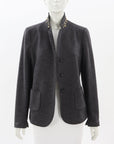 Seventy Sergio Tegon Wool Embellished Jacket Size 46 | AU 14