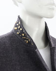 Seventy Sergio Tegon Wool Embellished Jacket Size 46 | AU 14